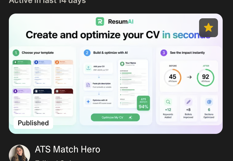 Free AI CV Maker & ATS Resume Optimizer | ResumAI